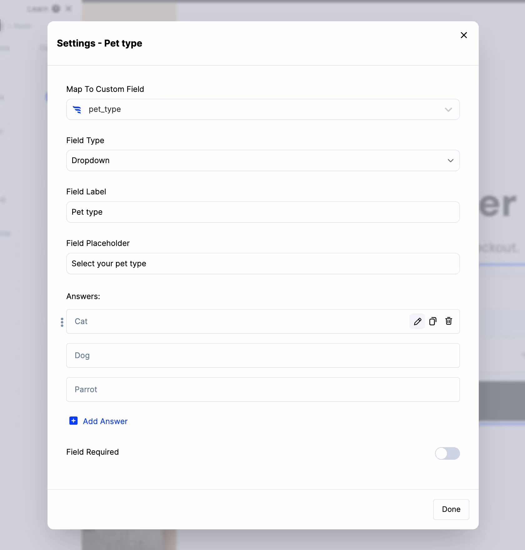 Adding a custom field to a ConvertFlow form