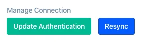 The Resync link next to the Campaign Monitor logo in ConvertFlow