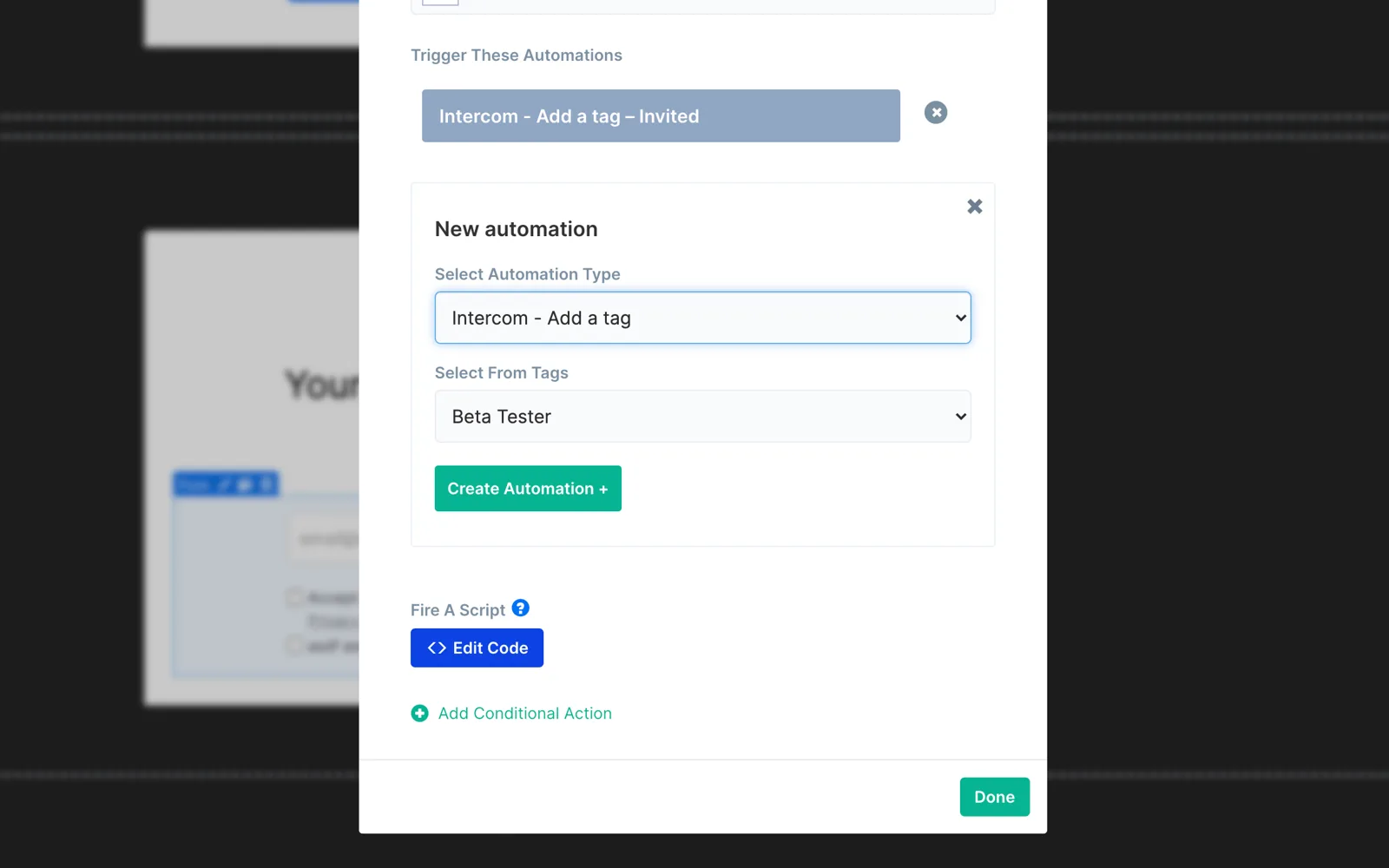 ConvertFlow pulling in Intercom segments, tags and attributes