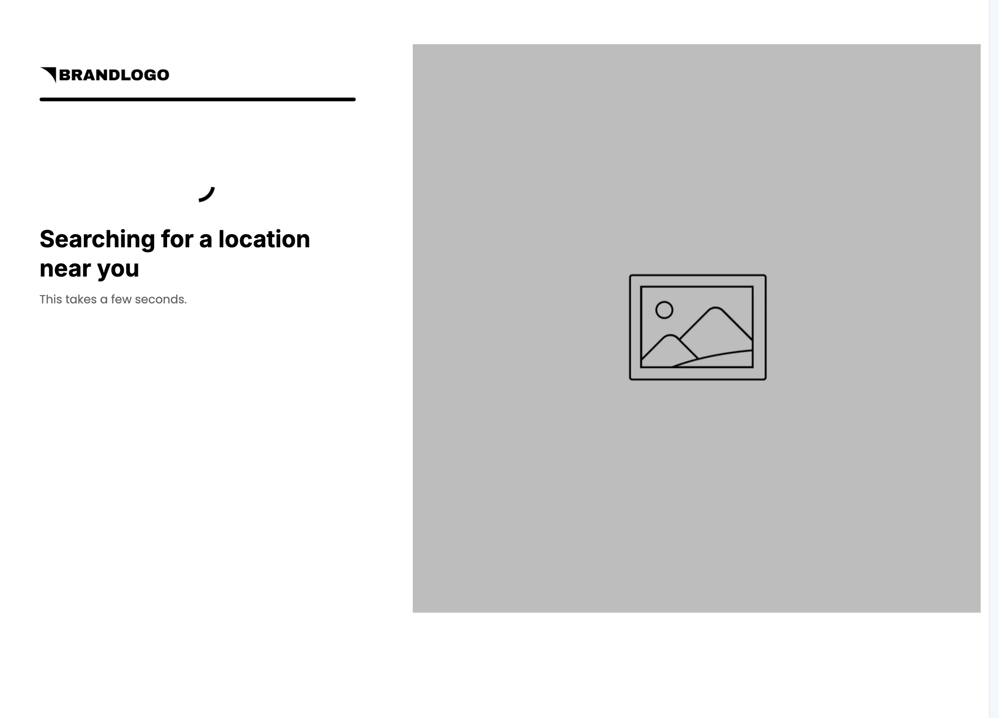 Quiz loading screen: Searching for a location near you. This takes a few seconds.