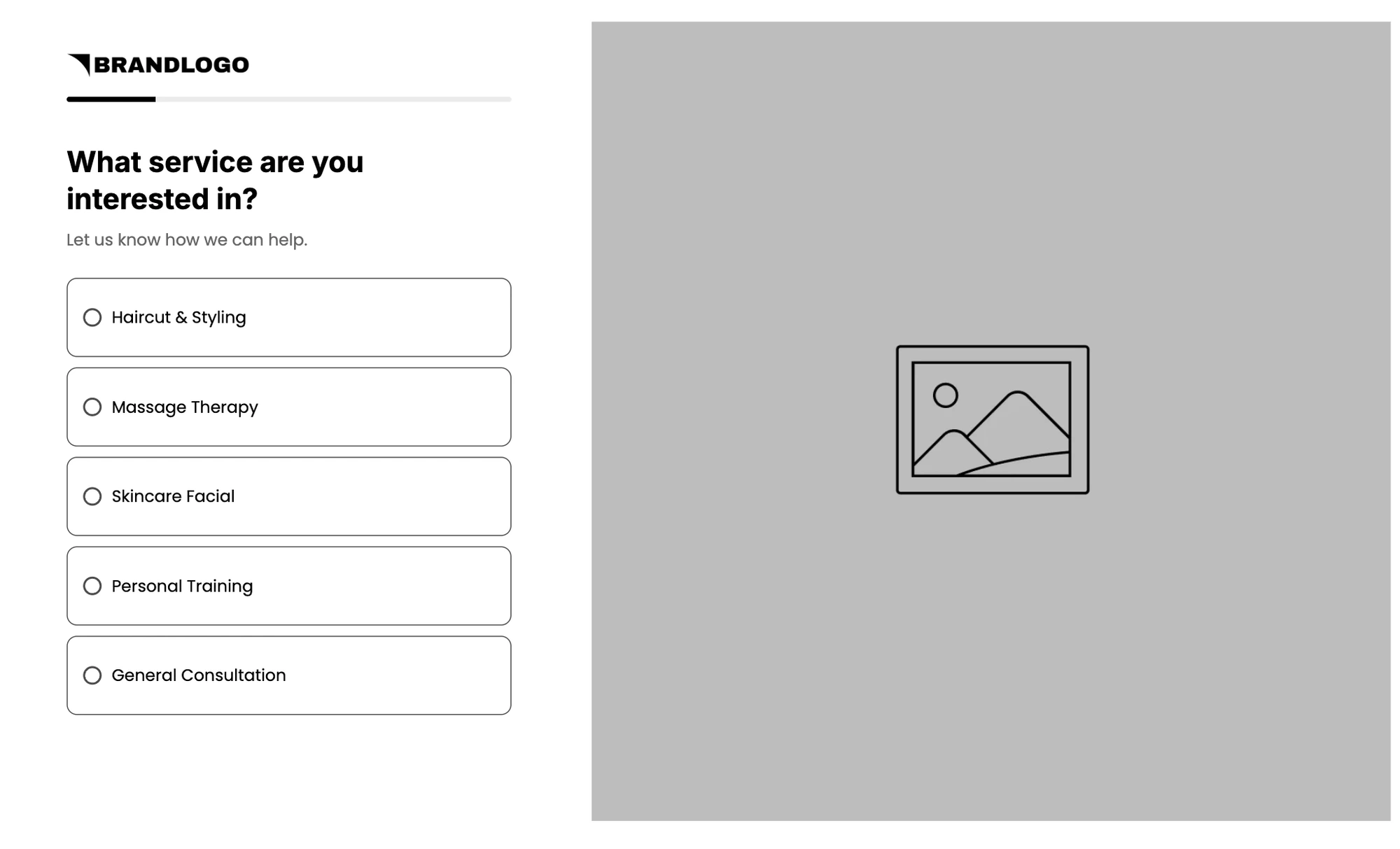 Service Appointment Booking Quiz Funnel Template