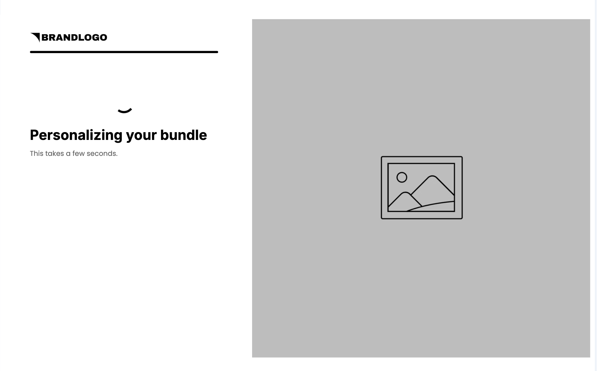 Quiz loading screen: Personalizing your bundle. This takes a few seconds.