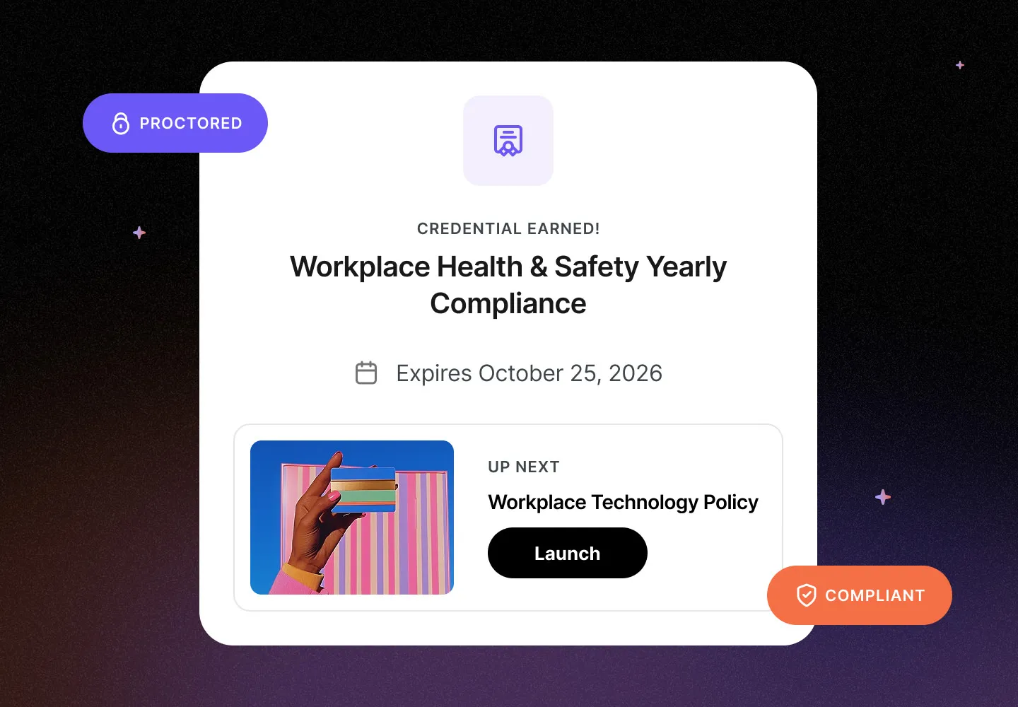 UI example of the Intellum Platform