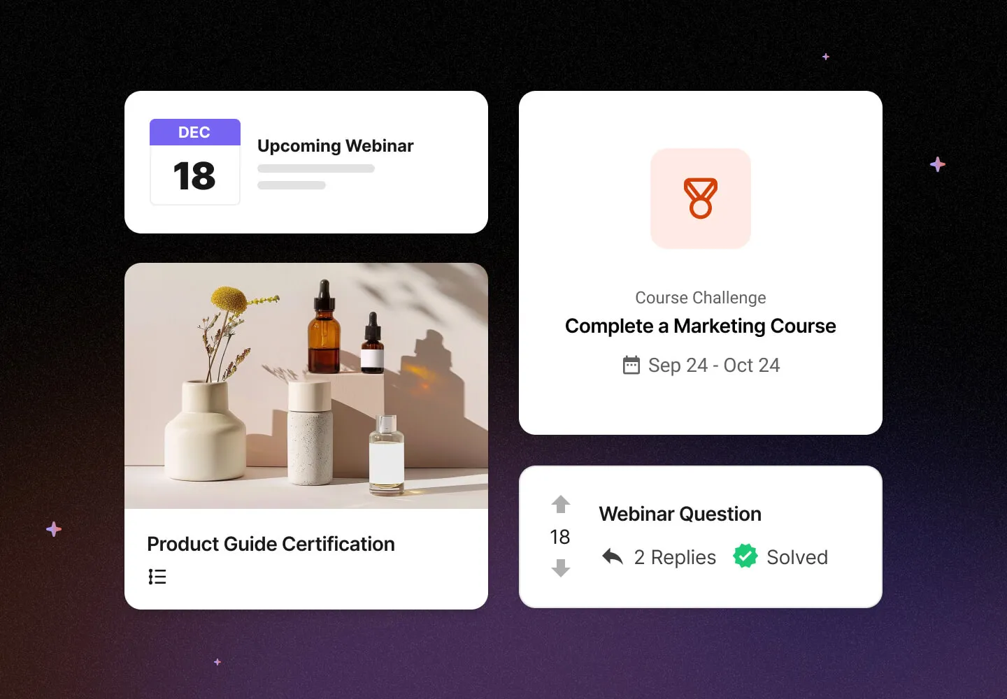 UI example of the Intellum Platform