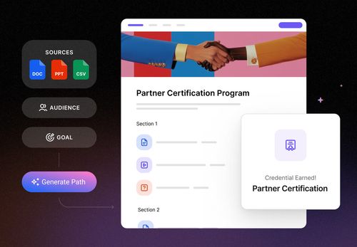 UI example of the Intellum Platform