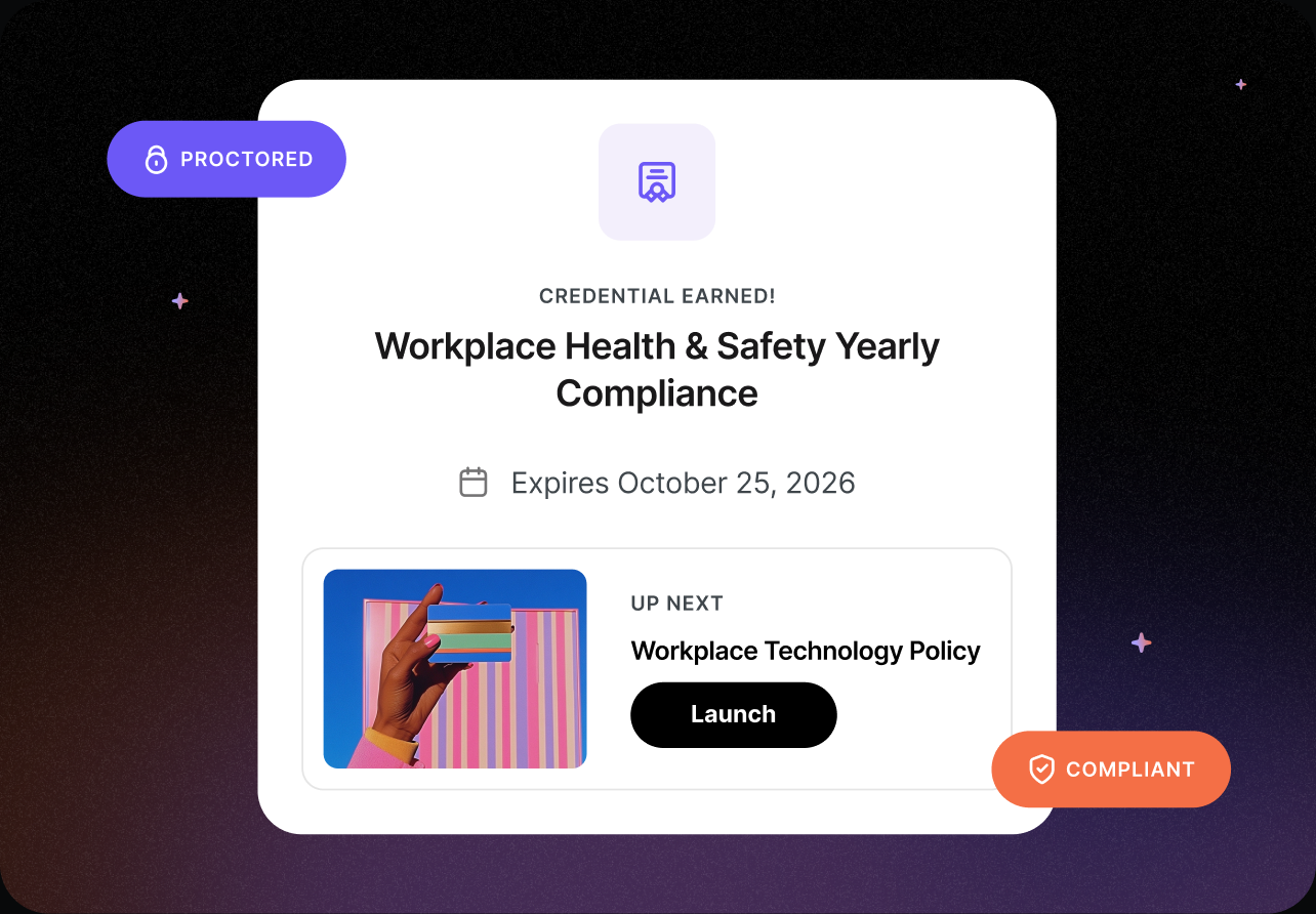 UI example of the Intellum Platform