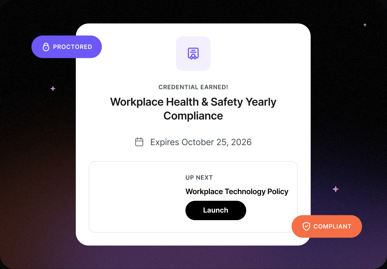 UI example of the Intellum Platform