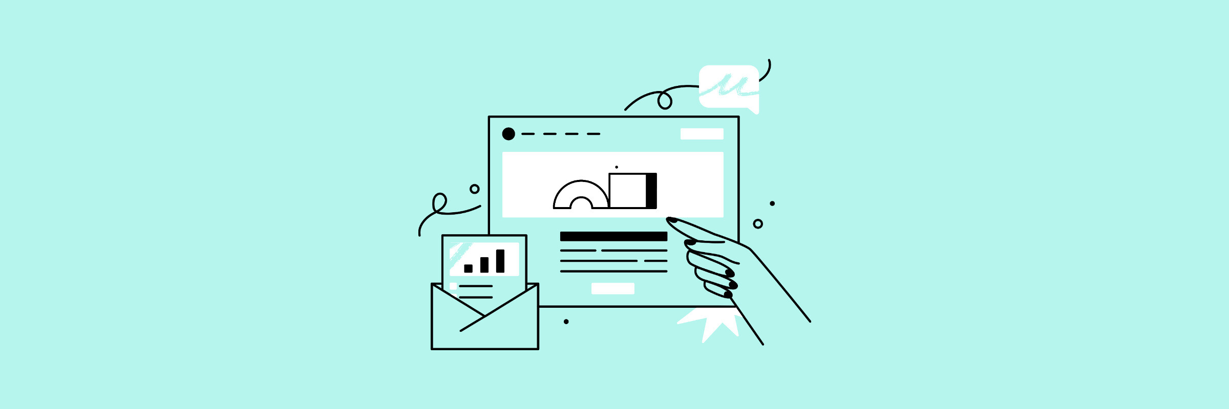 platform illustration on teal background
