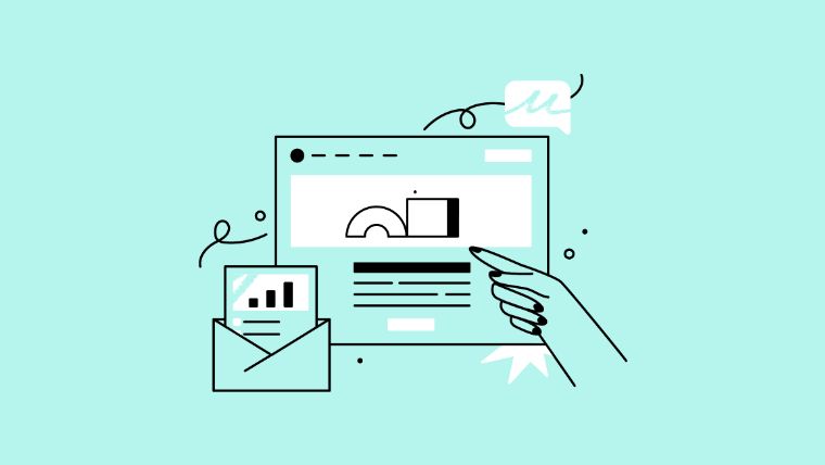 platform illustration on teal background