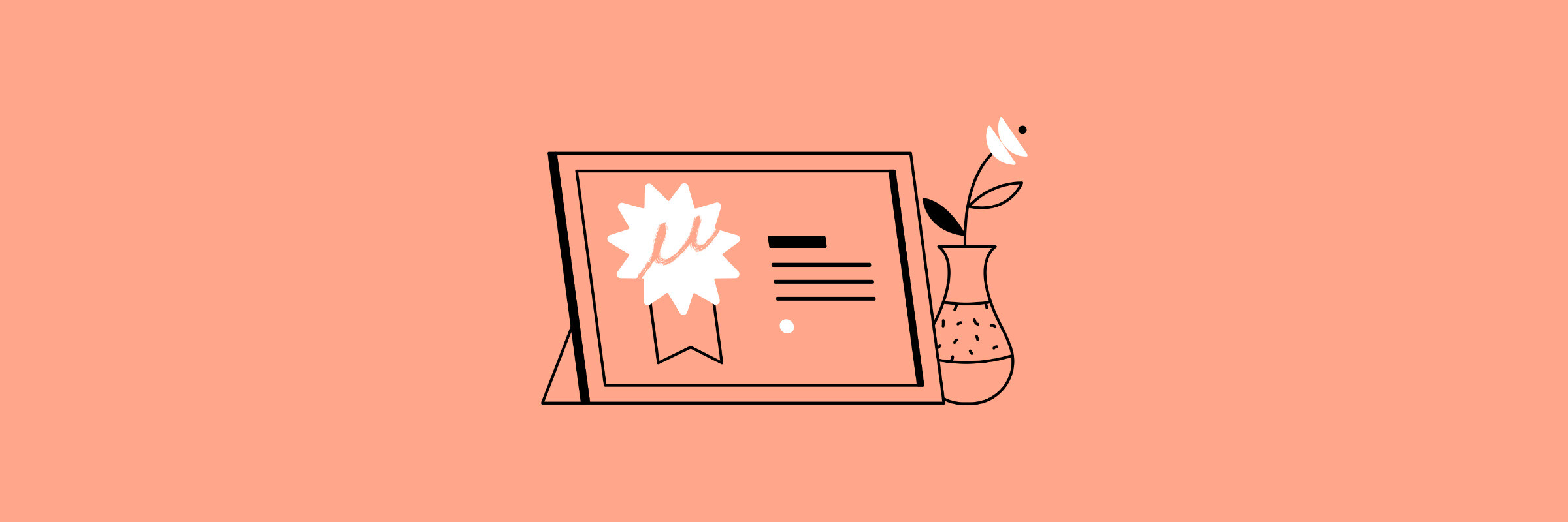 illustration on red background