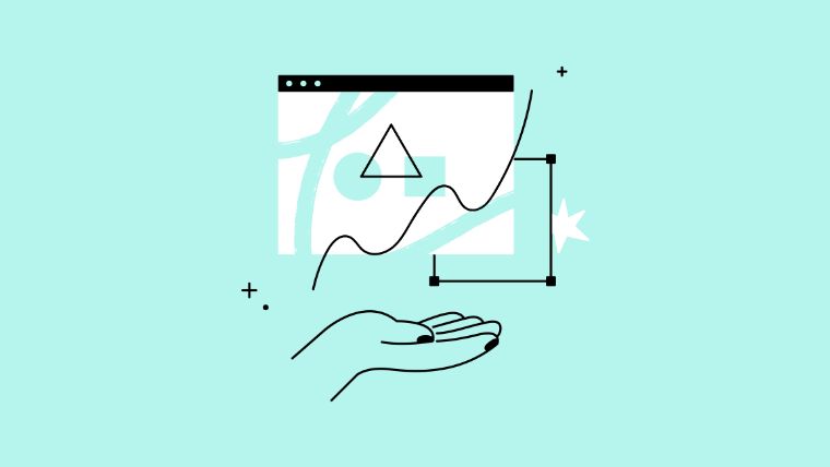 L&D in White illustration in White on teal background