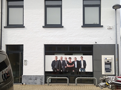 Foto geschilderde gevel