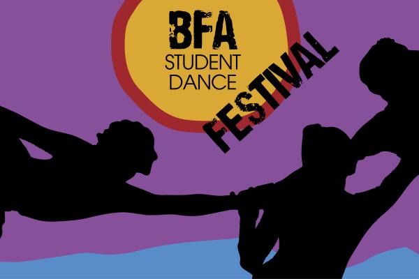 The Wiz promo showing the four characters silohueted with yellow background and blue ground