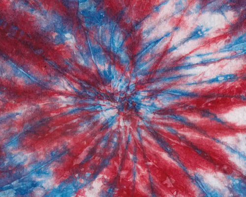 red and blue tie dye pattern