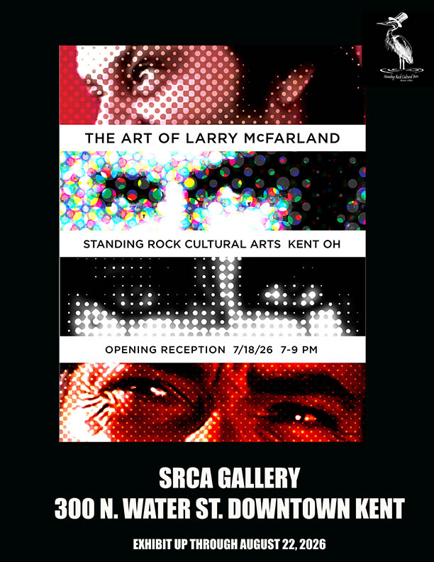 flyer with 3 sections of different faces but just of the eyes with text at the bottom of the page