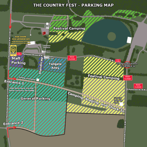 Country Fest 2019 Map