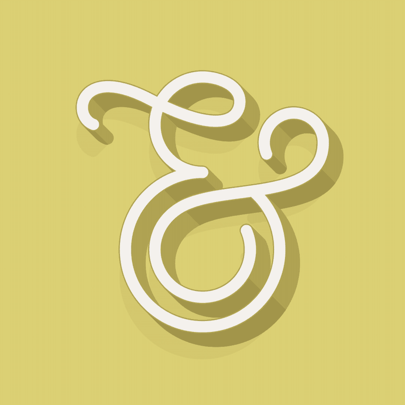 Ampersand animated typography