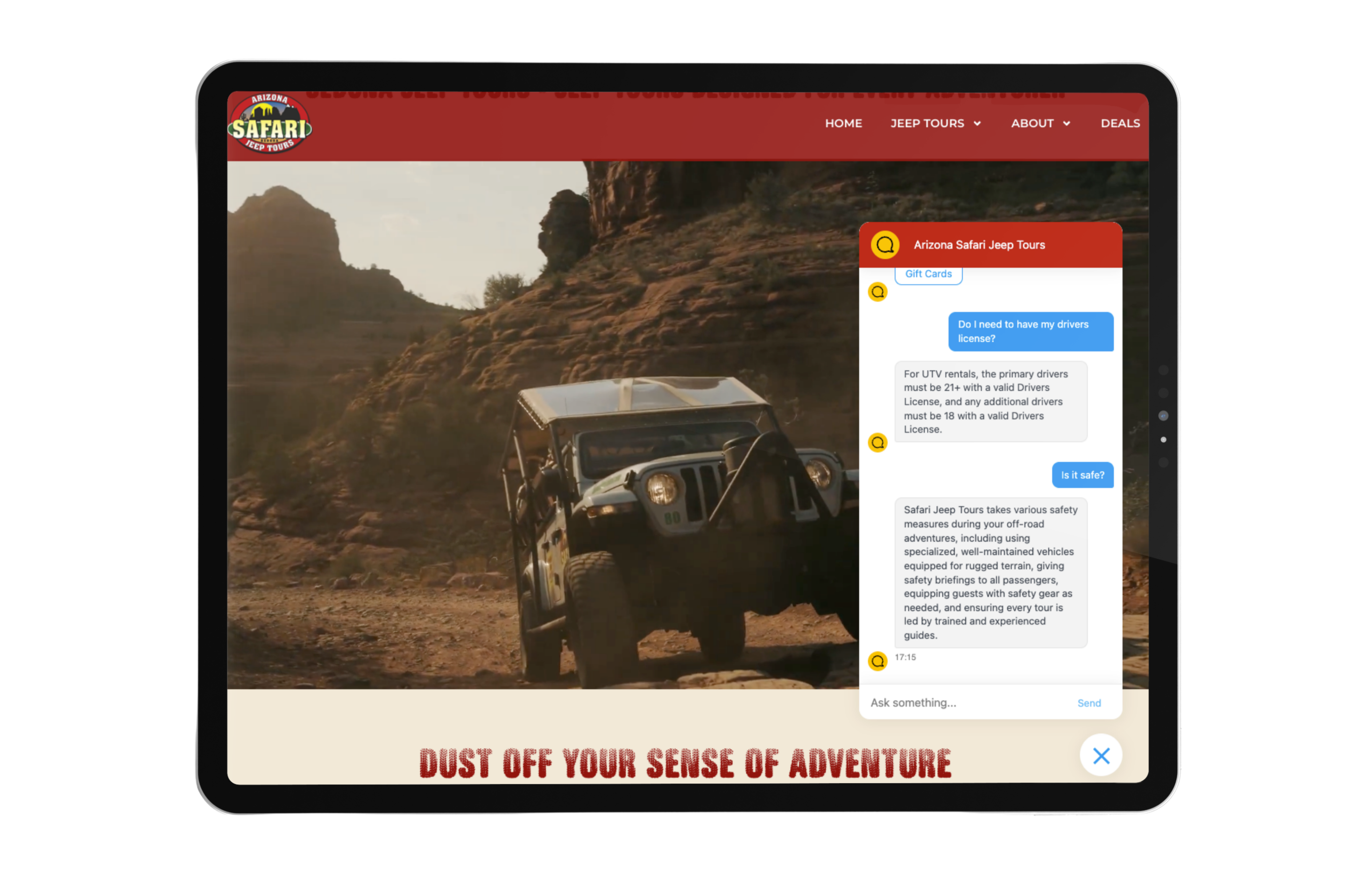 Yonder x FareHarbor integration showing chatbot and voice agent