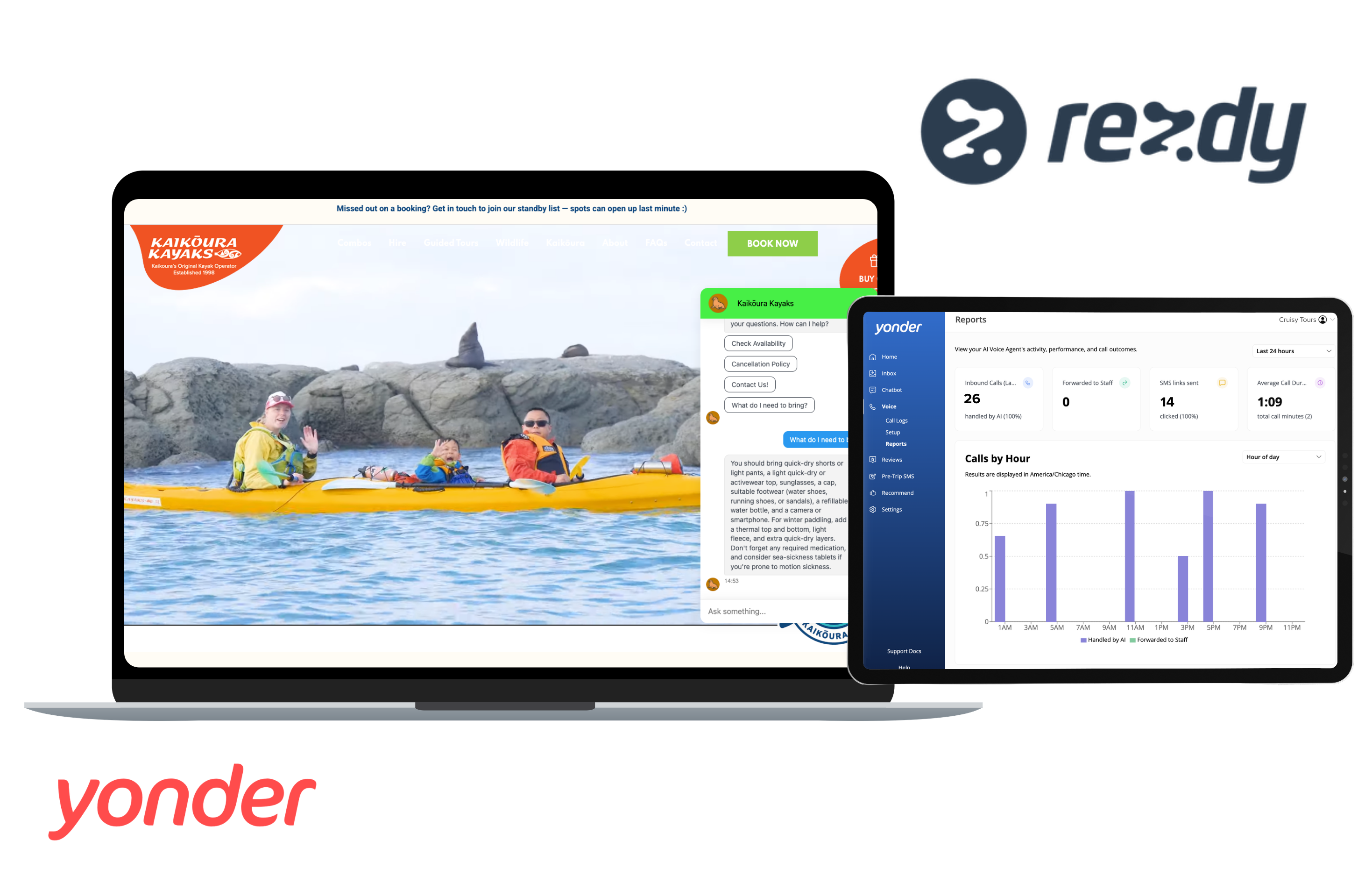 Yonder x Customlinc dashboard screenshot