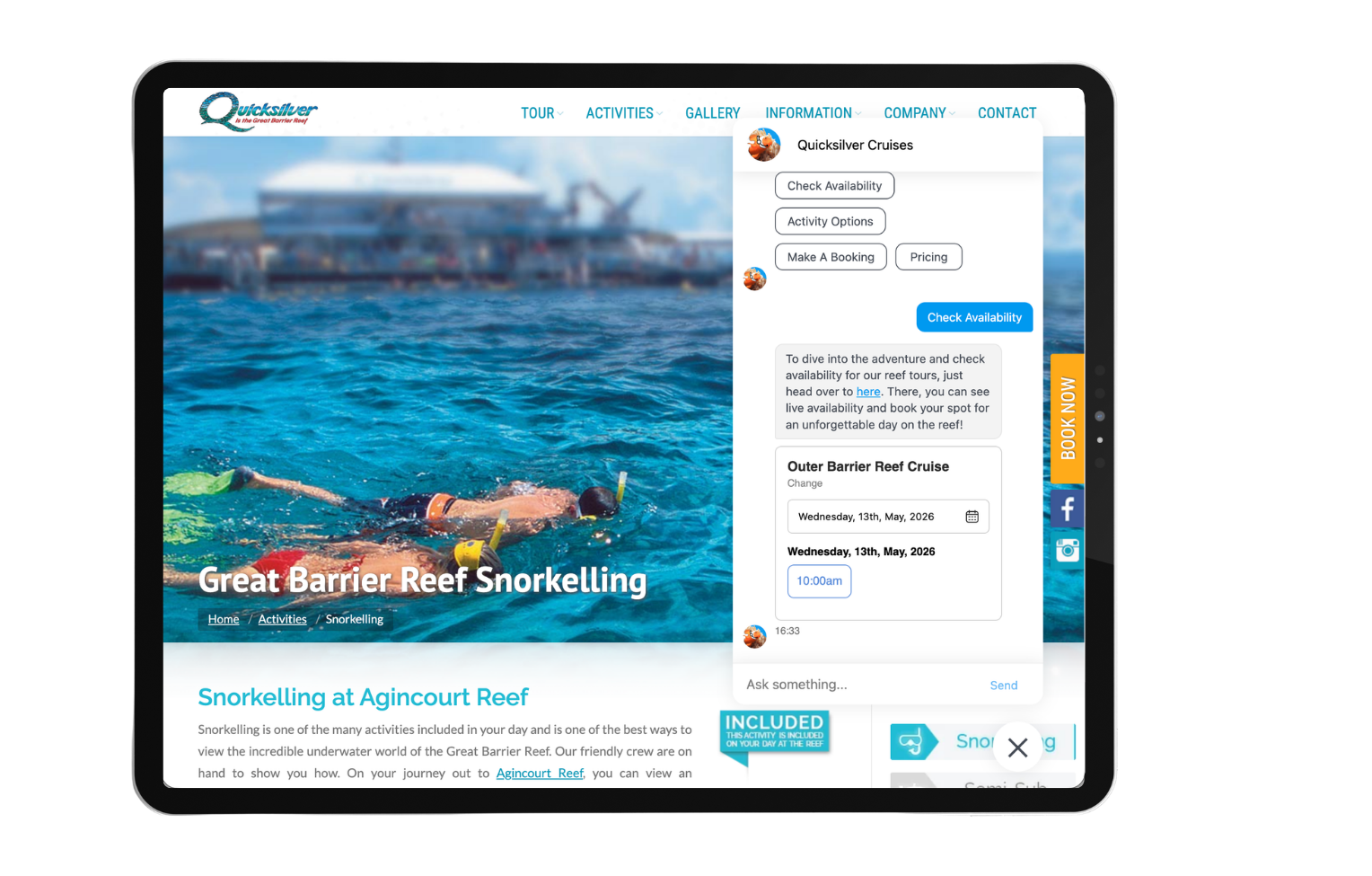 Yonder x Waverez integration showing chatbot and voice agent