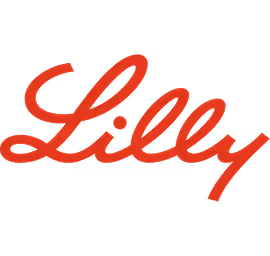 Lilly company logo in red cursive script.