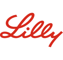 Rote, geschwungene Handschrift-Schriftzug „Lilly“ auf transparentem Hintergrund