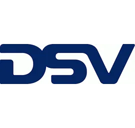 DSV-Logo in dunkelblauer Schrift auf weißem Hintergrund, stilisierte Buchstaben D S V verbunden und abgerundet