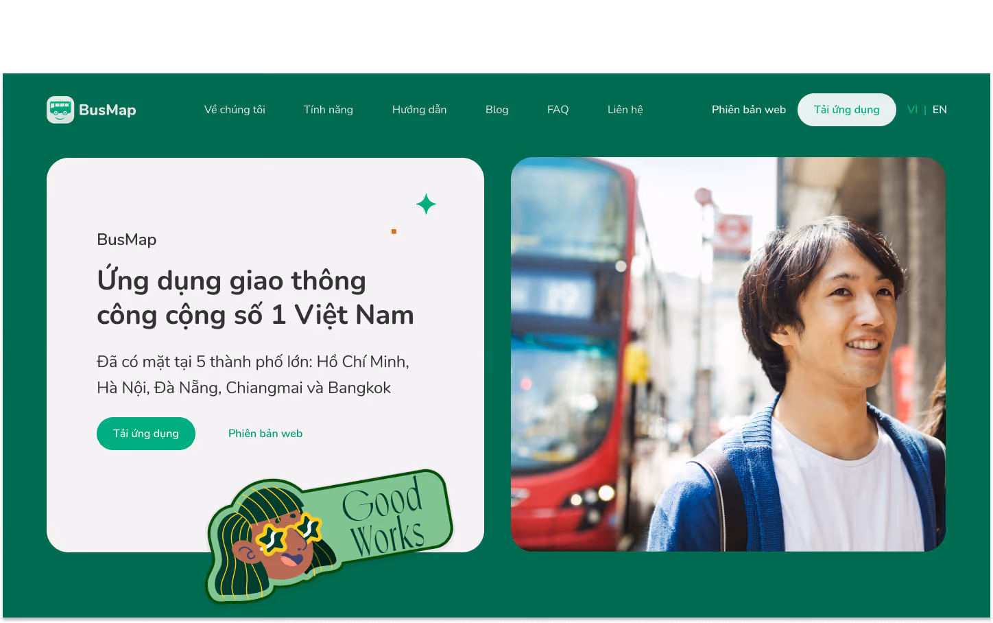 BusMap - Website giao thông công cộng trẻ trung và sáng tạo hàng đầu