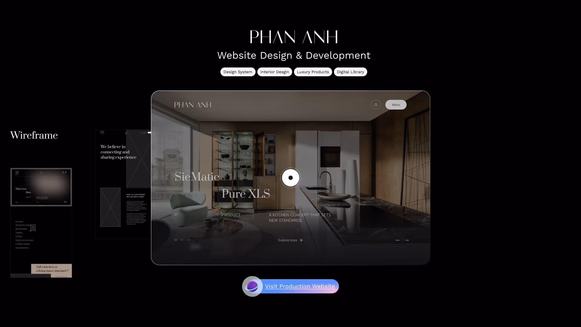 Giao diện website Luxury Living
