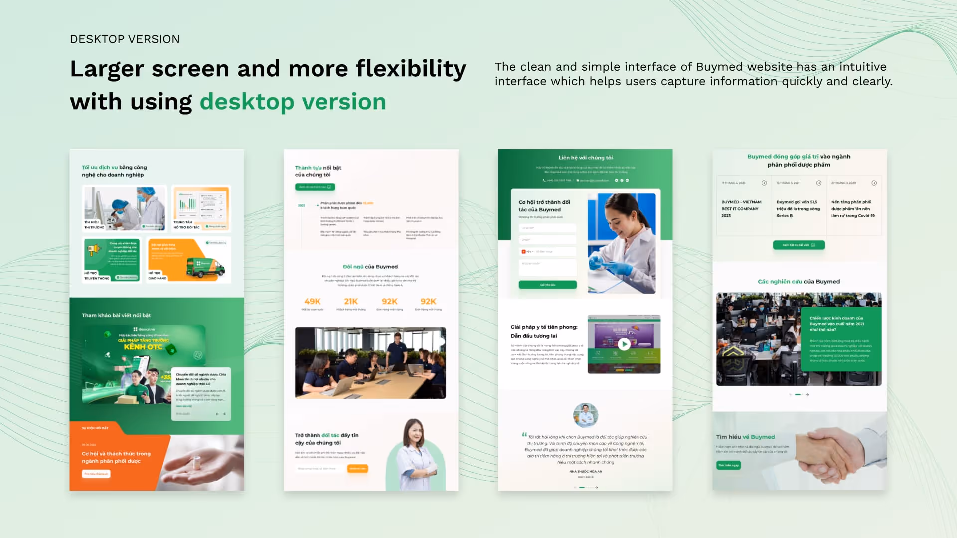 Giao diện website Buy Med