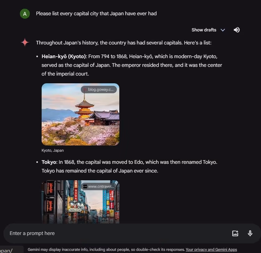 Truy xuất thông tin thực tế Gemini Google AI