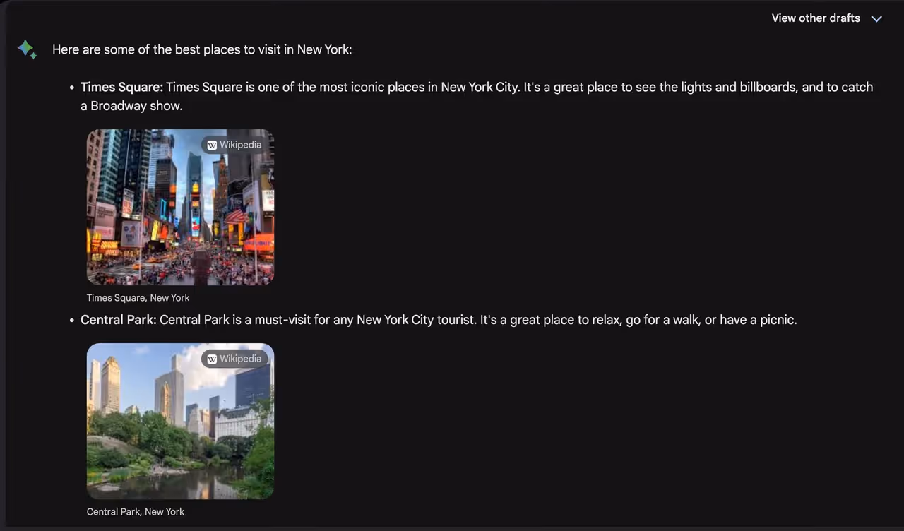 Gemini Google AI chatbox
