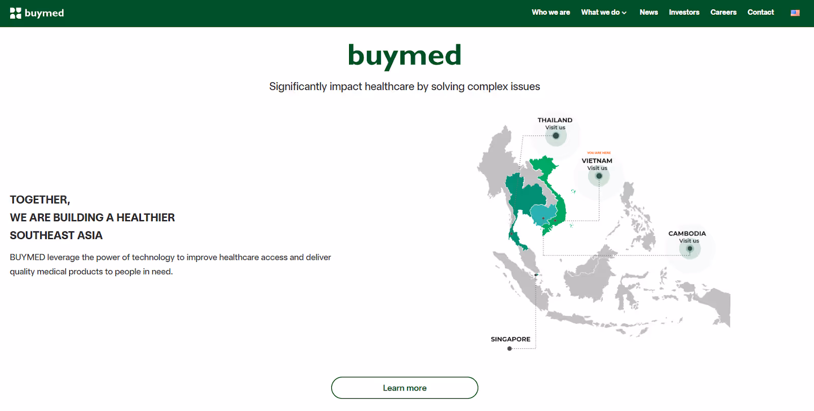 thiết kế website đẹp - Dự án Buymed