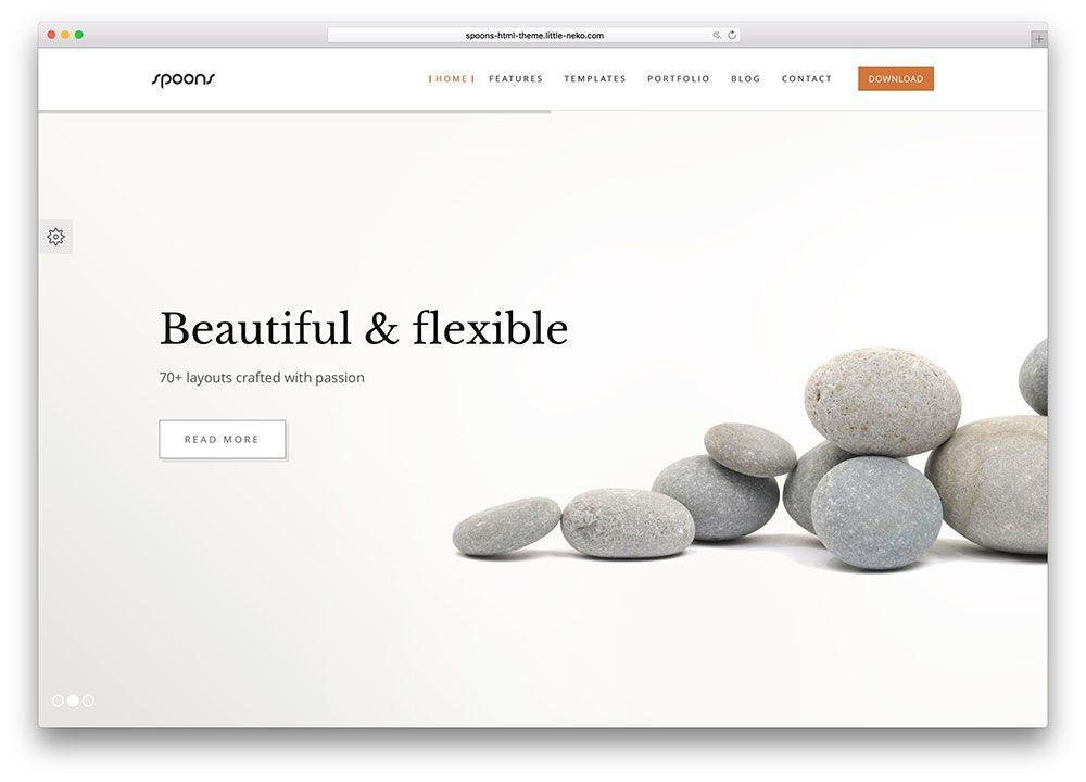 thiết kế web Minimalist