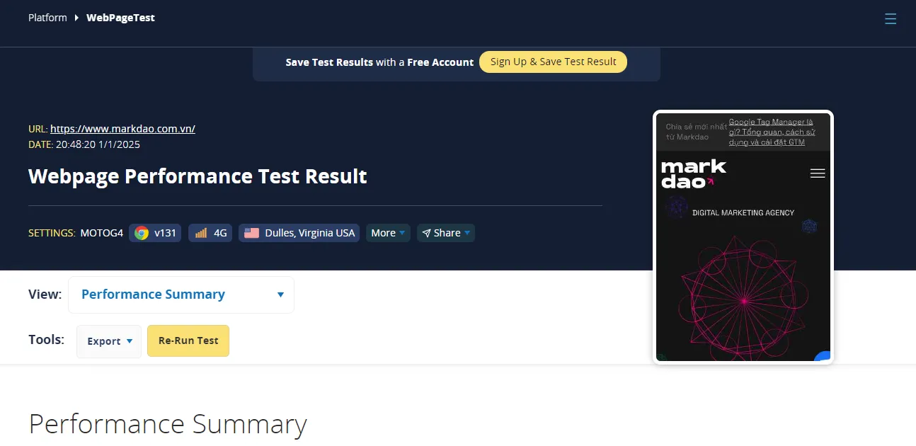 WebPageTest