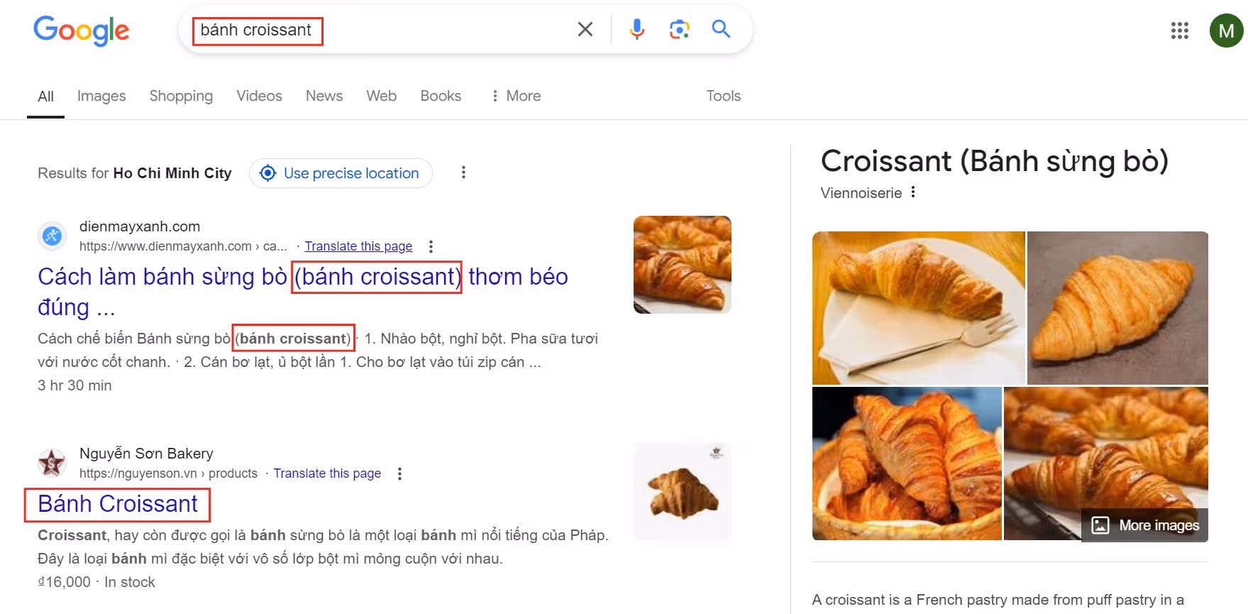Title Tags và Meta Description là những nơi chứa keywords để thu hút Google và người xem