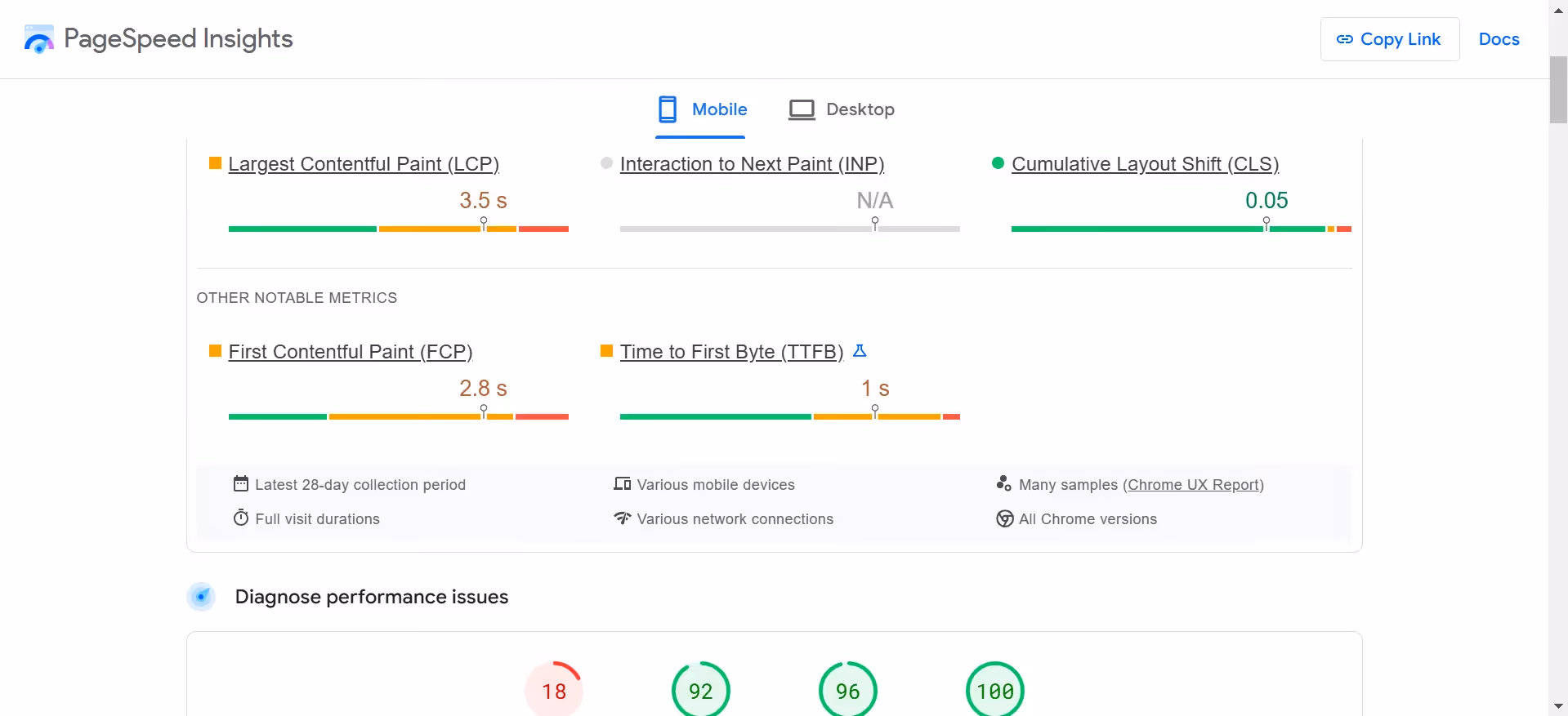 Các chỉ số quan trọng trong báo cáo