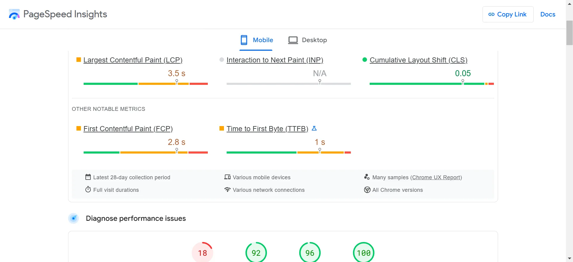 Các chỉ số quan trọng trong báo cáo