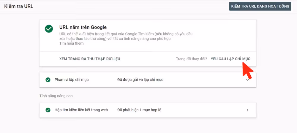 Cách sử dụng Google Search Console để Submit URL