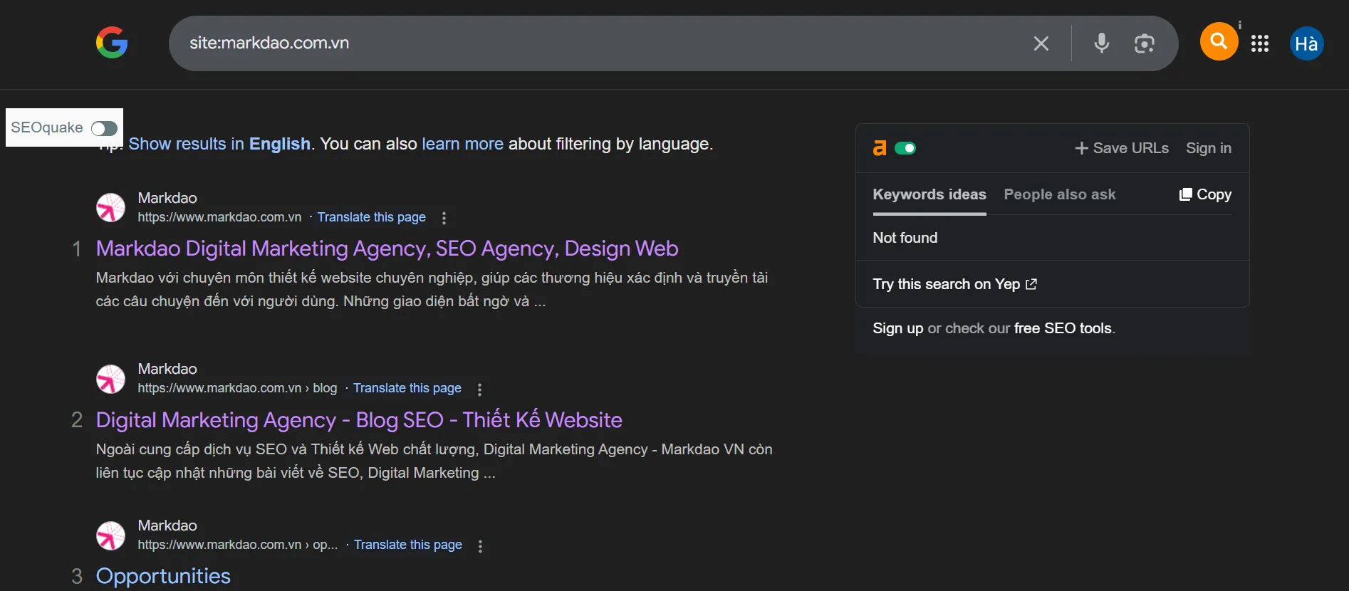 Sử dụng Google Search