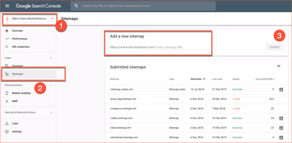 Sitemap giúp Google hiểu được cấu trúc website và index