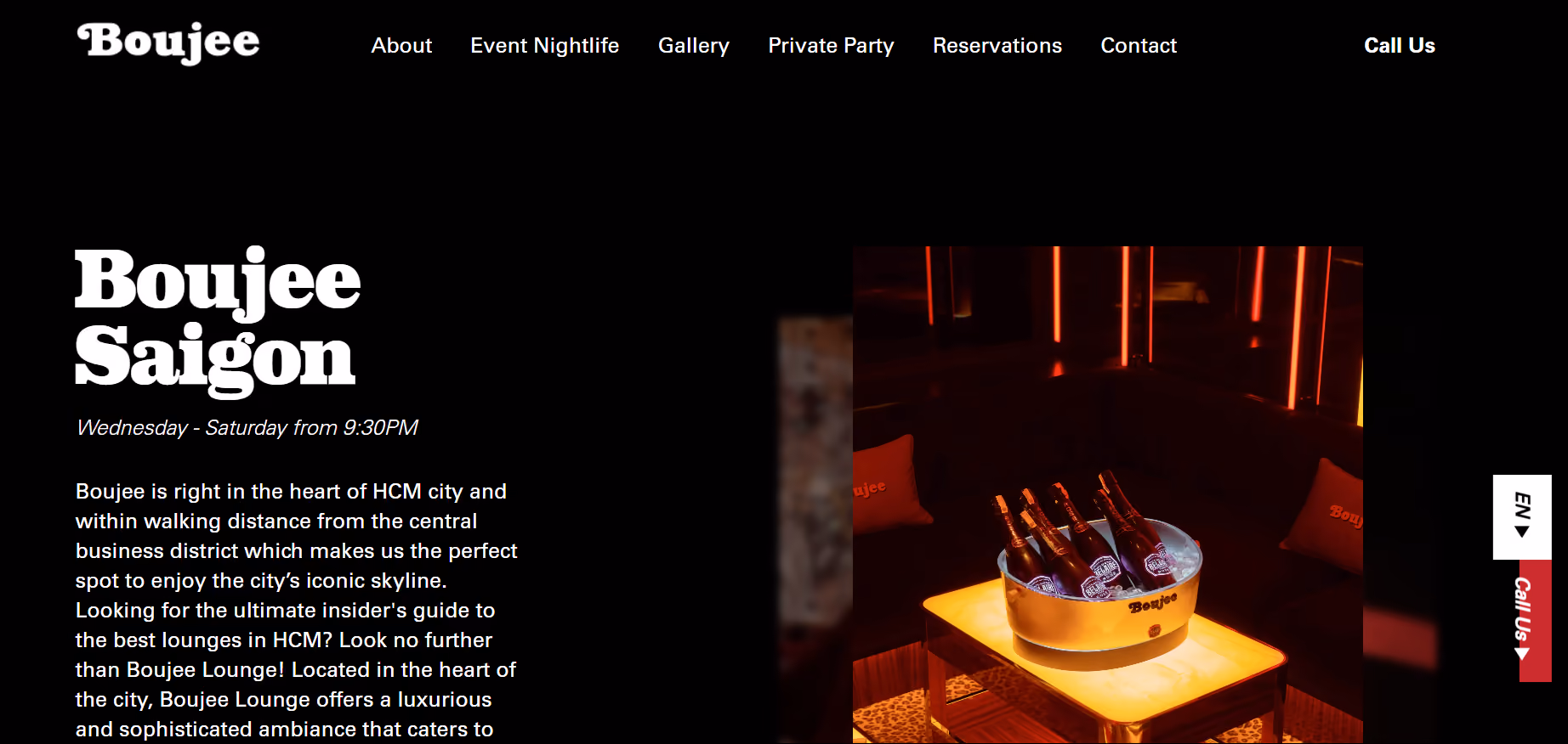 Boujee - Dự án wordpress website Markdao đã thực hiện