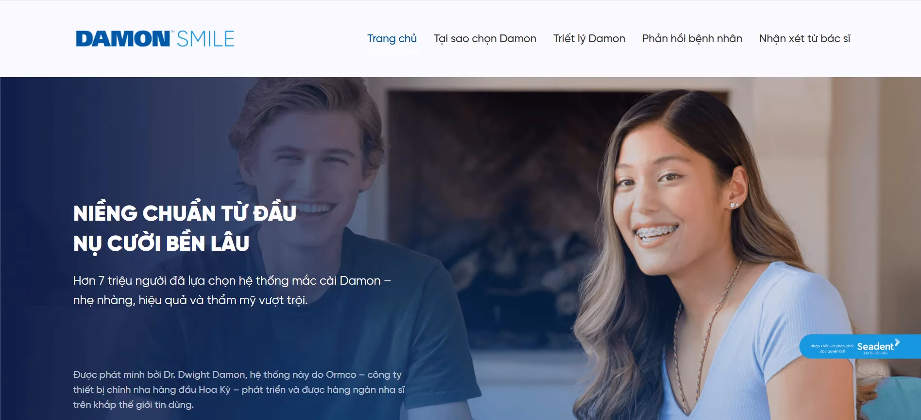 Damon Smile - Affordable WordPress web design project completed by Markdao