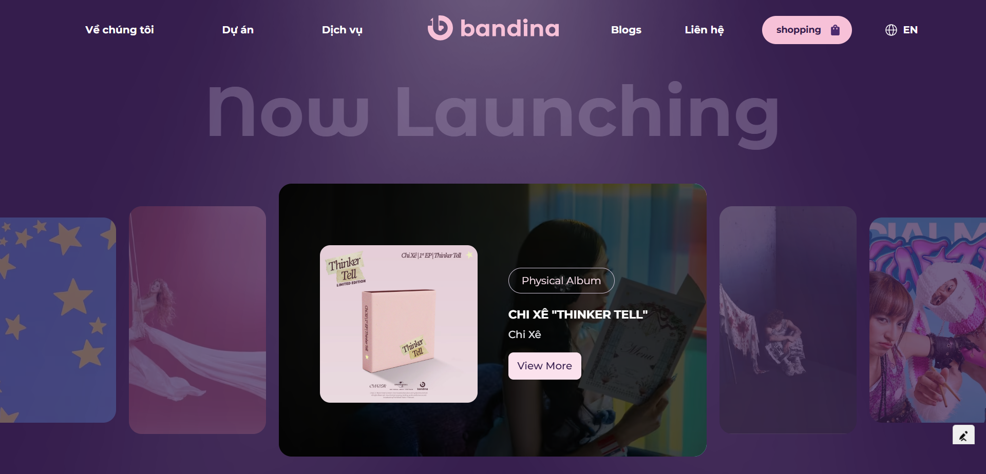 Bandina - Dịch vụ thiết kế website chuyên nghiệp do Markdao thực hiện