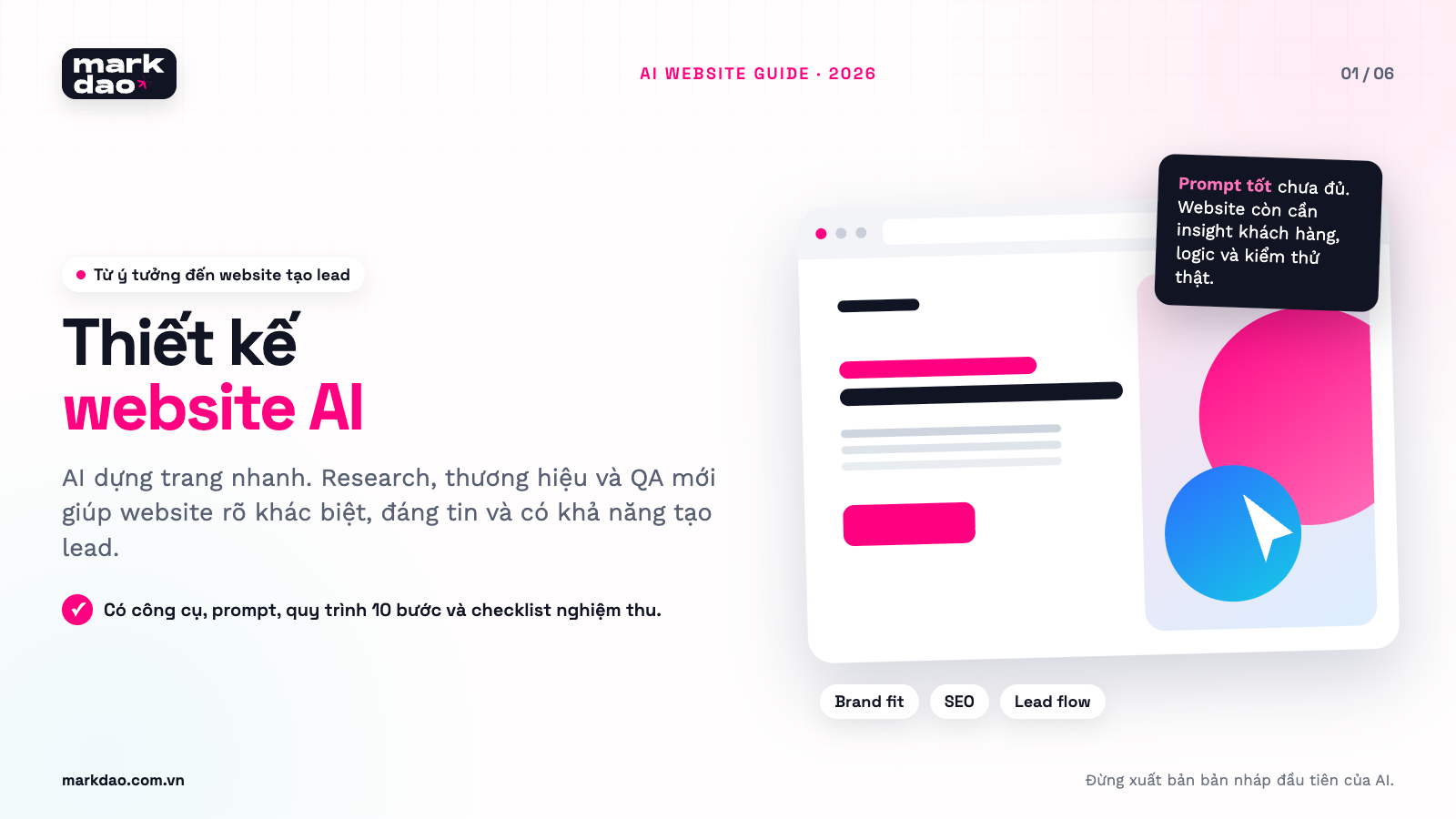 Thiết kế website AI: Hướng dẫn từ ý tưởng đến website có thể tạo lead