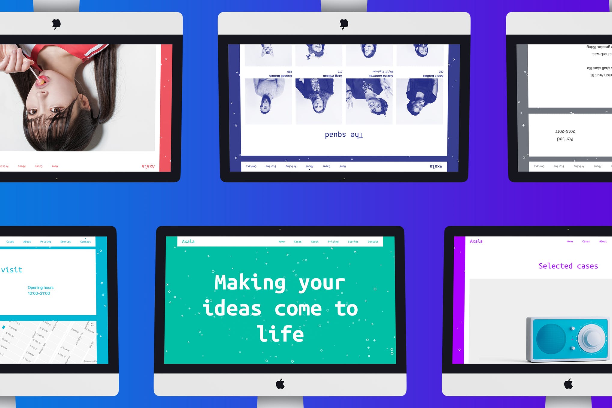 Developing content and imagery for website design