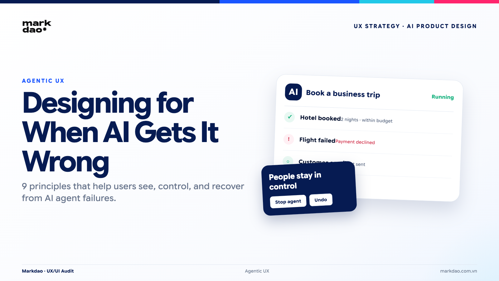 What is Agentic UX? Designing for when AI makes a mistake