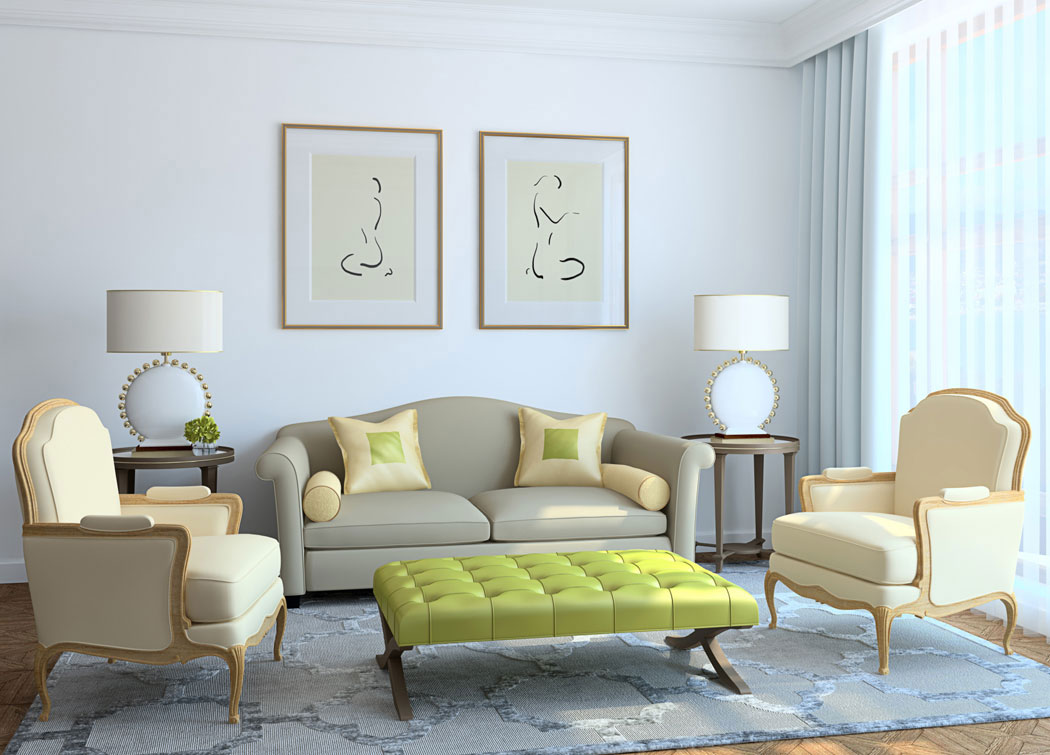 Custom upholstered sofa built by Manilla Upholstery in Northridge, CA