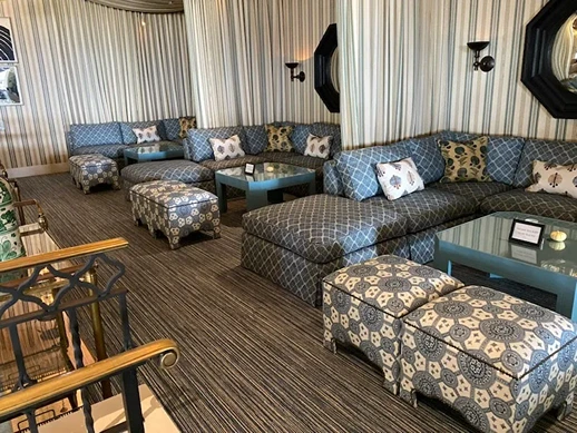 Custom upholstered sofa built by Manilla Upholstery