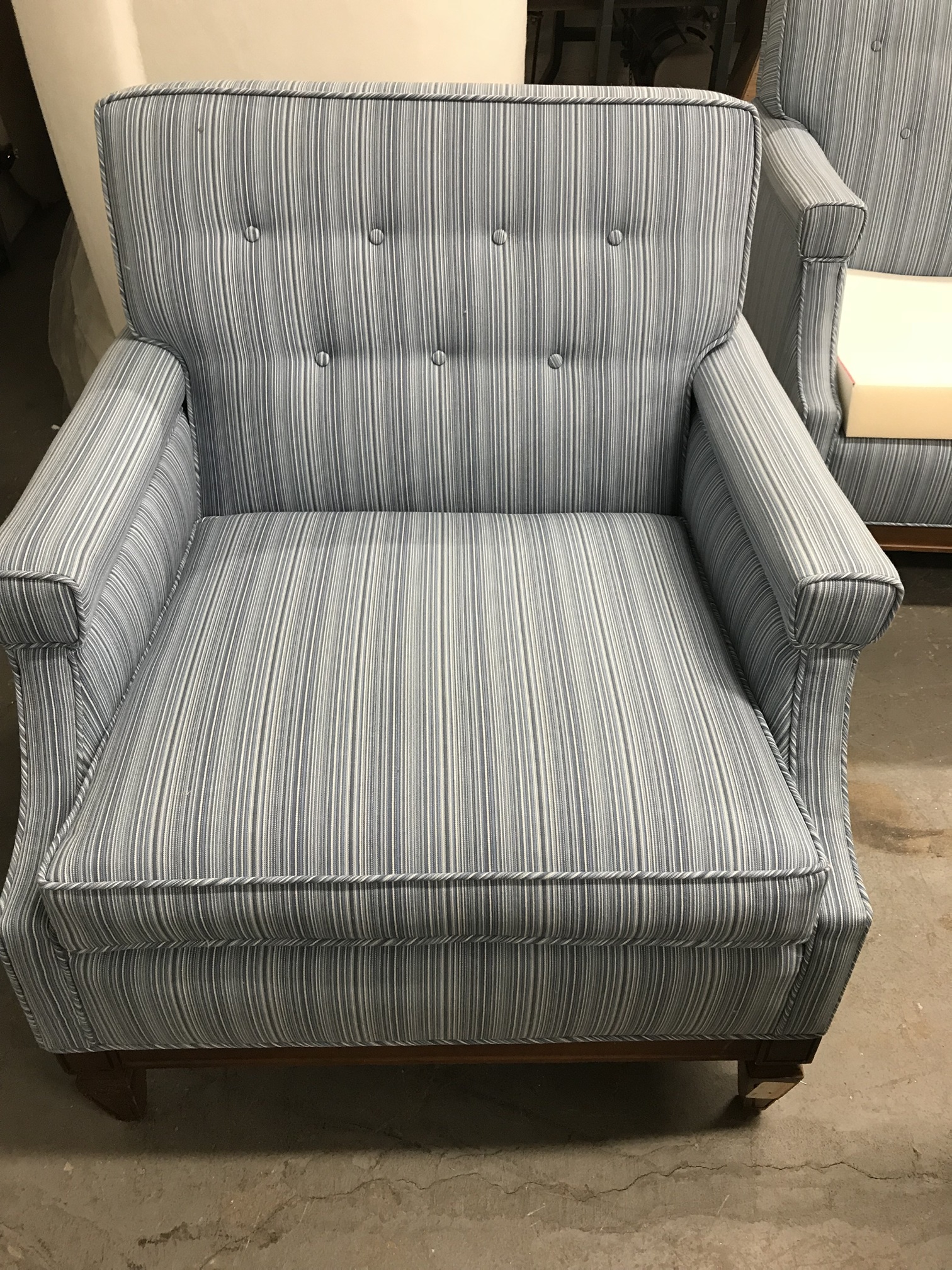 Sofa after custom upholstery by Manilla Upholstery, Northridge CA
